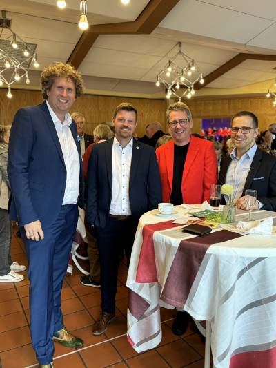 Gemeinsam mit Patrick Appel MdL, sowie Christoph Engel und Matthias Wrfl beim Benefizkonzert des Main-Kinzig-Kreises in Lieblos
