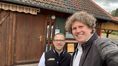 Besuch des Ski-Clubs Breitenborn bei ihrem Weiwurstfrhstck.